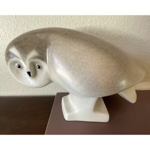 Vintage Arabia Finland Owl Figurine Lillemor Mannerheim World Wildlife Fund